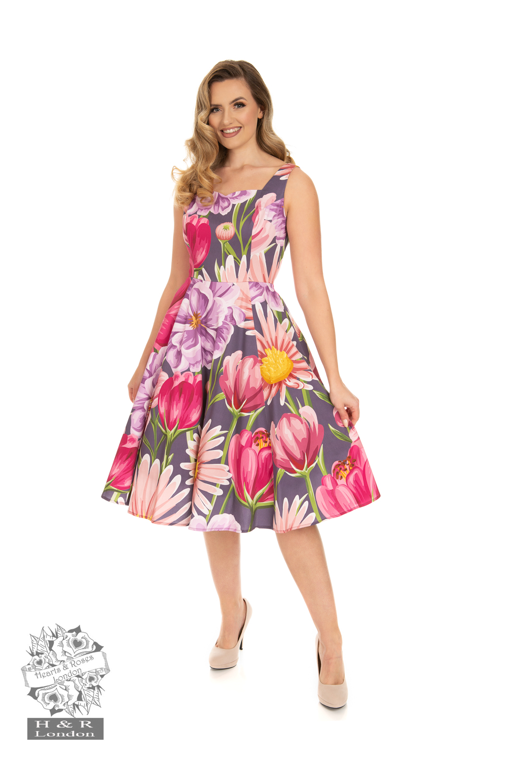 Denise Floral Swing Dress